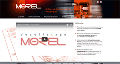 Desktop Screenshot of morel-decolletage.fr